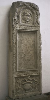 Stele erected by Cassia Cogitata in memory of her parents Cassius Felix and Cassia Lacaena, and her