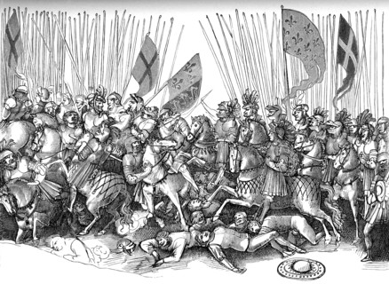 In 1429, Joan of Arc, with her French troops, won a decisive victory over the English. This