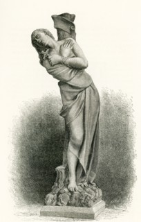 This statue, Joan of Arc Virgin and Martyr was done by the French artist George Prosper Clare and