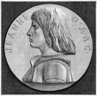 This bronze medallion by 19th-century French sculptor Michel Henri Chapu shows the bust of the