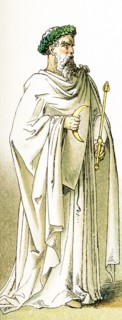 This illustration, dating to 1882, shows a Druid priest. Druids were an ancient Celtic order of