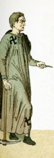 The figure represented here is a gravedigger from the catacombs. The illustration dates to 1882.
