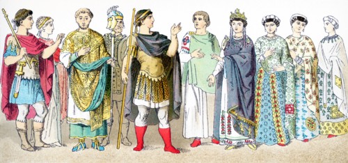 The figures represented here are Byzantines between a.D, 300 and 700. They are, from left to right: