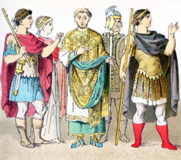 The figures represented here are Byzantines between a.D, 300 and 700. They are, from left to right:
