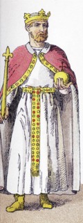 The figure here is the Emperor Frederick I Barbarossa in 1190, the year of his death. He was the