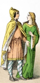 The figures represented here are a Norman man of rank and a Norman lady of rank between A.D. 1000