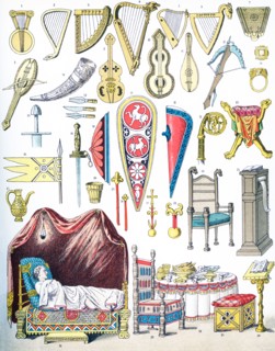 The artifacts pictured here date from 1000 to 1100 A.D. They are from left to right, top to bottom: