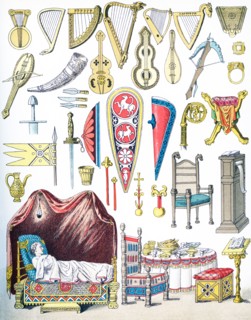 The artifacts pictured here date from 1000 to 1100 A.D. They are from left to right, top to bottom: