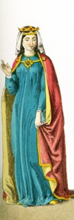 The figure depicted here represents the German Empress Anna (died 1281). The illustration dates to