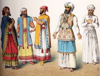 The figures illustrated here are five Hebrew figures from the ancient Middle East. They represent,