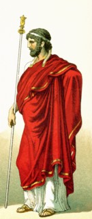 This 1882 illustration shows an ruler of an ancient Greek city-state in the fifth and fourth