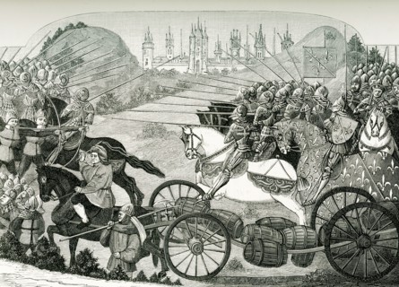 The Journey of the Herrings, from a Chronicle dating to the time of Charles III, written by Jean