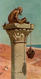 St. Simeon (6th century AD) was a Syrian Christian hermit. He was the first and probably the most