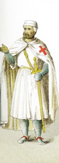 The figure represented here is an English Knight templar around A.D. 1200. The illustration dates