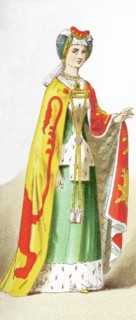 This illustration shows an English lady of rank, who lived between A.D. 1300 and 1400. The