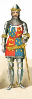 This illustration represents Edward the Black Prince (1330-1376), who was the oldest son of
