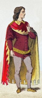 The figure represented is an Englishman between A.D. 1300 and 1400. The illustration dates to 1882.