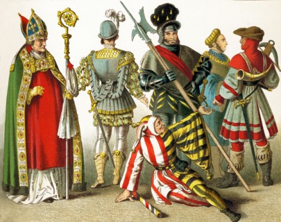 The figures represented here are Germans between 1500 and 1550. They are, from left to right: a