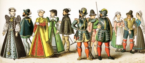 The figures represented here are all French people between 1550 and 1600. They are from left to