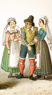 The figures represented here are all French people between 1550 and 1600. They are three people of