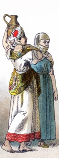 These figures represent two women Moors in 1500. The illustration dates to 1882.