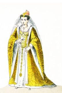 The figure pictured here represents Elisabetta Soranzo, the wife of Agostino Barbarigo, the doge of