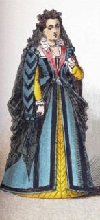 This illustration shows an Italian woman between 1500 and 1550. The illustration dates to 1882.