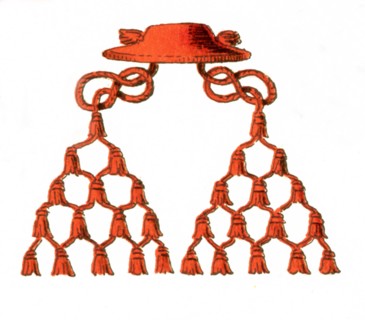 The image here features Ecclesiastical Costume. It shows a Cardinal's hat at the end of the 16th