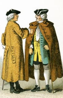 The figures picture here are Germans in 1700. They are, from left to right: two citizens. This