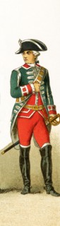 The figure pictured here represents a French, Body Guar around 1700. The illustration dates to 1882
