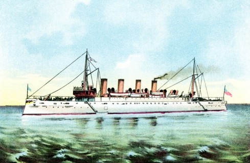 The USS Cruiser Columbia was launched in July 1892 and in 1894 put under the command of Captain G.W