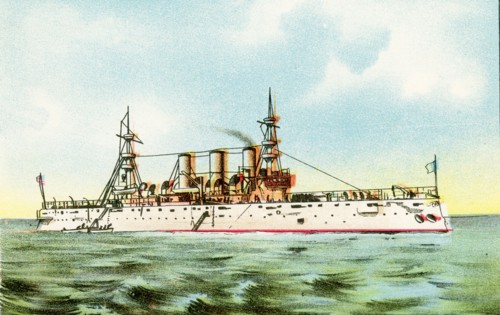 The United States Armored Cruiser New York (also known as USS New York [ACR-2/CA-2]) was the second