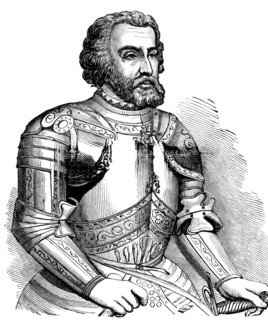 Hernando Cortes, also spelled Hernando Cortez, (1485-1547) was a Spanish conquistador. He marched