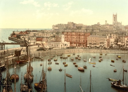 The harbor.
