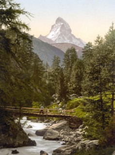 The Vispbach with Matterhorn.