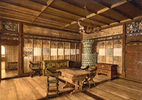 Room from the former Fraumunster Abbey Zurich in the National Museum.