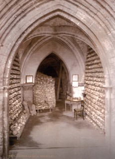 The crypt in the church.