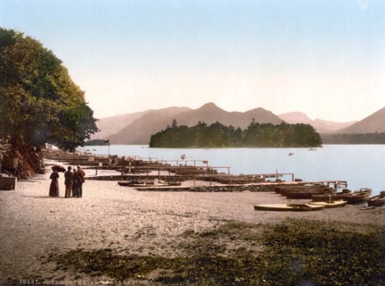 Boat mooring at Derwentwater.