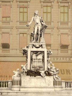 The Mozart Monument.