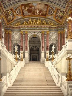 The staircase in the Burgtheater in Vienna.