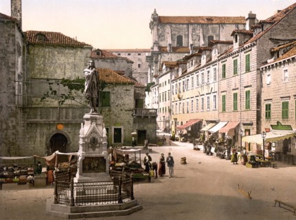 Gundulic Square in Ragusa.