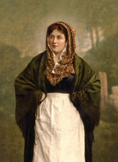 Woman in traditional clothes from Dunmore.