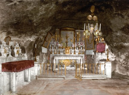 Interior of the Grotto of the Agony.