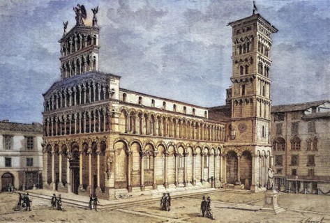 The church of San Michele in Lucca.