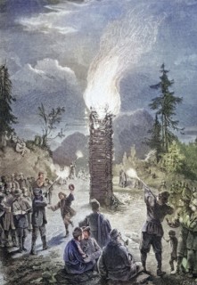 St John's bonfire in Finland.
