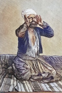 Praying Muslim.