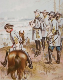 General Robert E. Lee in der Schlacht von Fredericksburg.