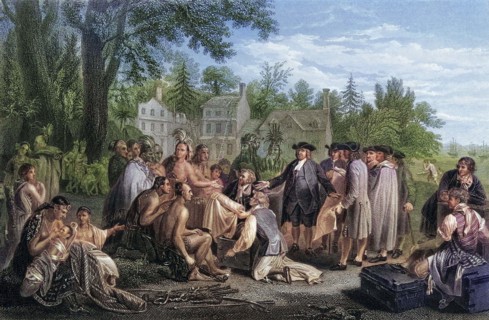 William Penns Vertrag mit den Indianern.