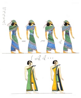 Various figures of foreign men depicted on Egyptian monuments, 1832-1844, The Monuments of Egypt