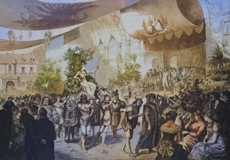 The procession of the Berlin Artists' Association on 3 March 1883.